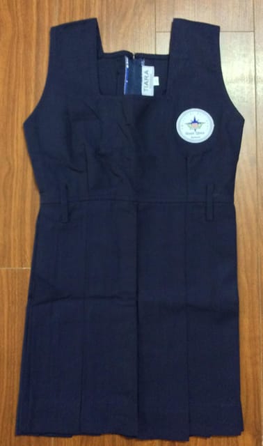 Whitefileds Pinafore Navy Blue Zee School